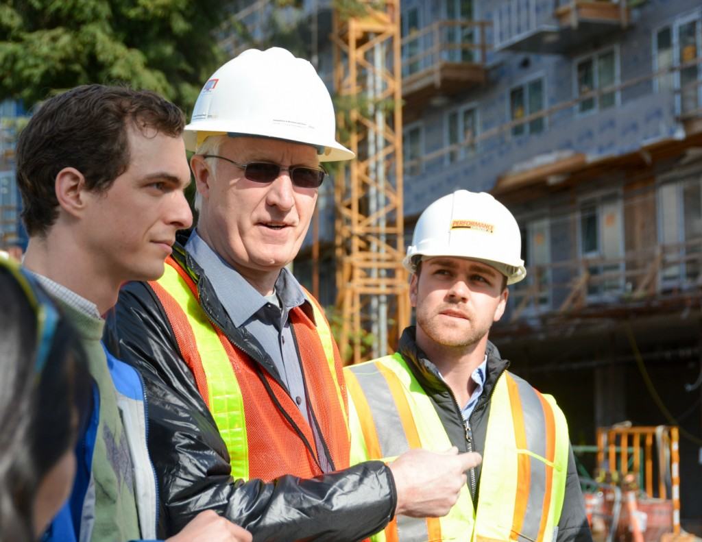 Green building tour for Earth Day at King Edward Villa in Vancouver, B.C. April 13, 2016.