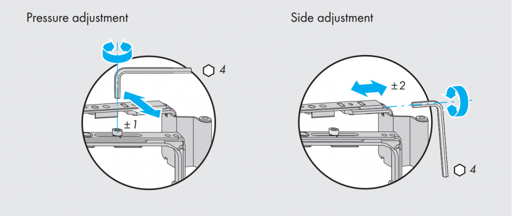 adjustable window operating hardware