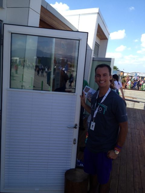 Neal at the solar decathlon